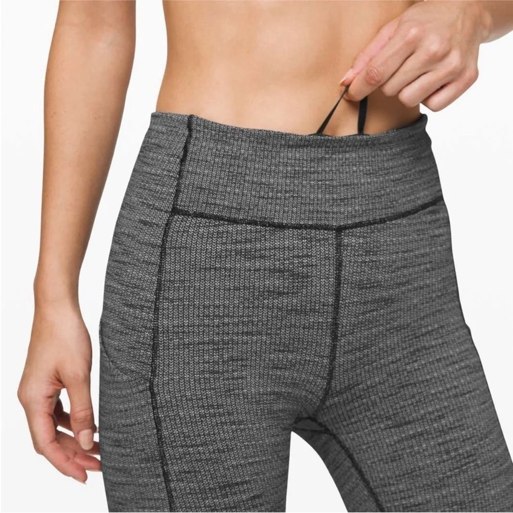 Lululemon Speed Up Tight 28 Luxtreme Luon Variegated Knit Heathered Leggings